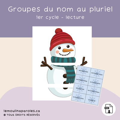 Les bonhommes de neige - 1er cycle - lecture