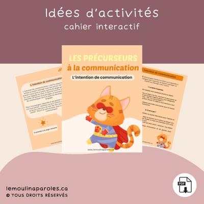 Cahier de précurseur à la communication – L’intention de communication