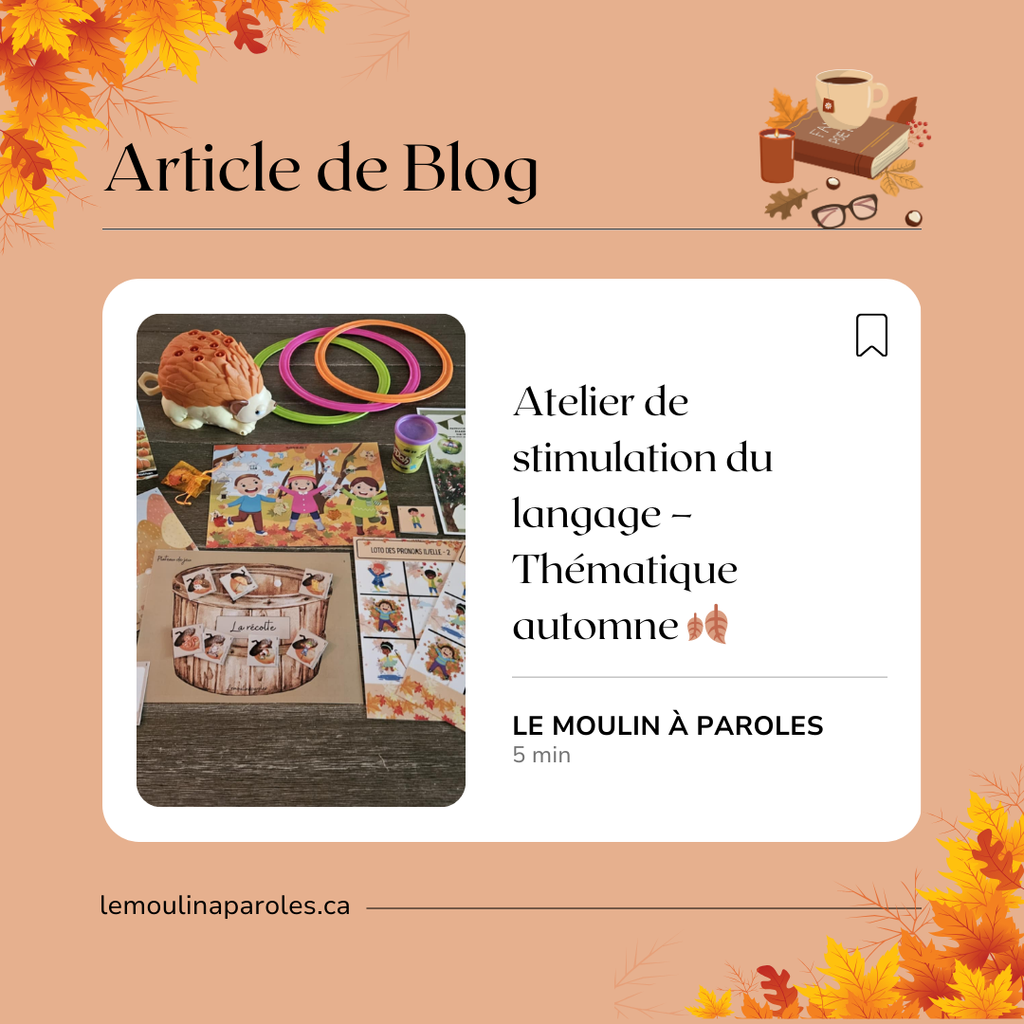 Atelier de stimulation du langage – Thématique automne 🍂
