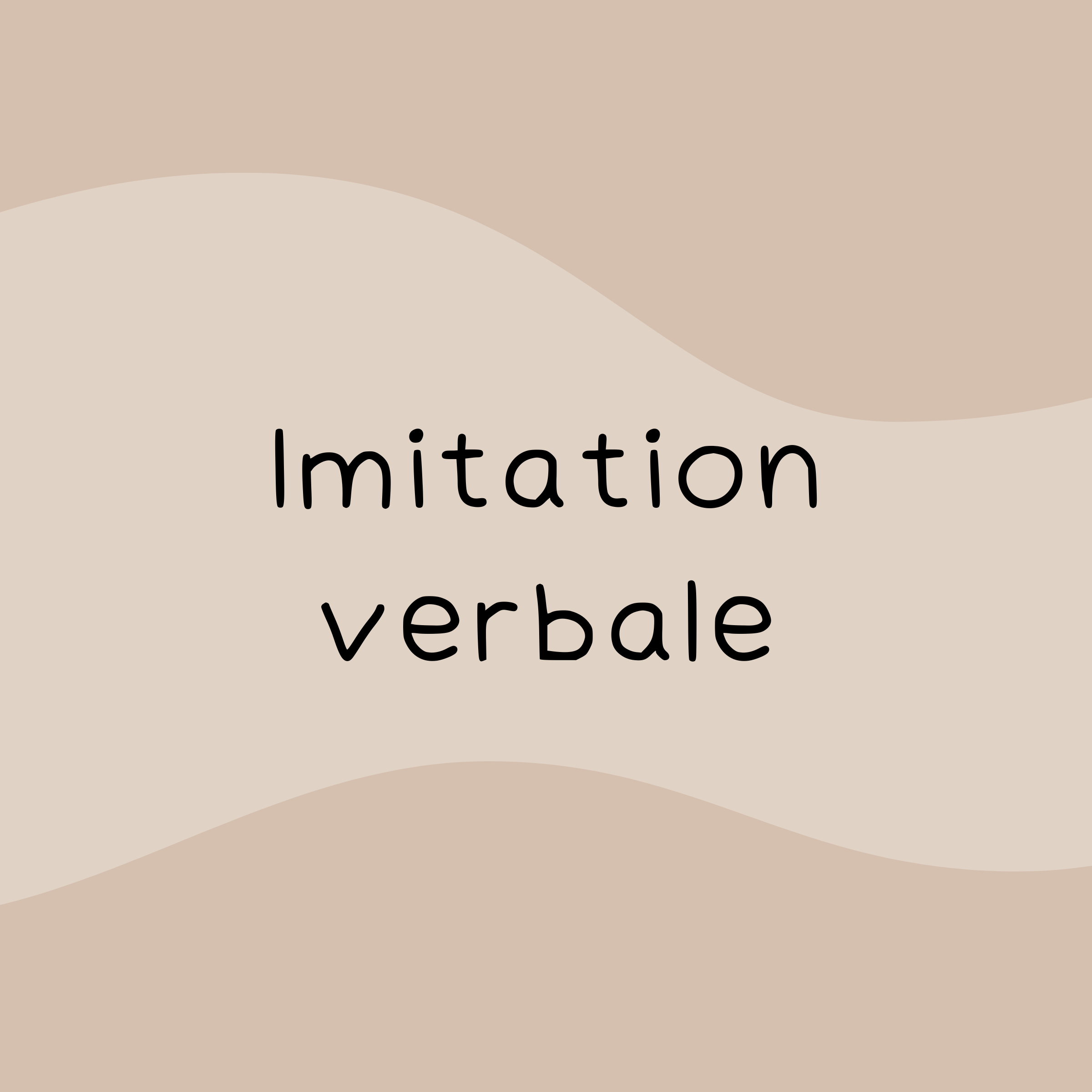 Imitation verbale et tout-petits