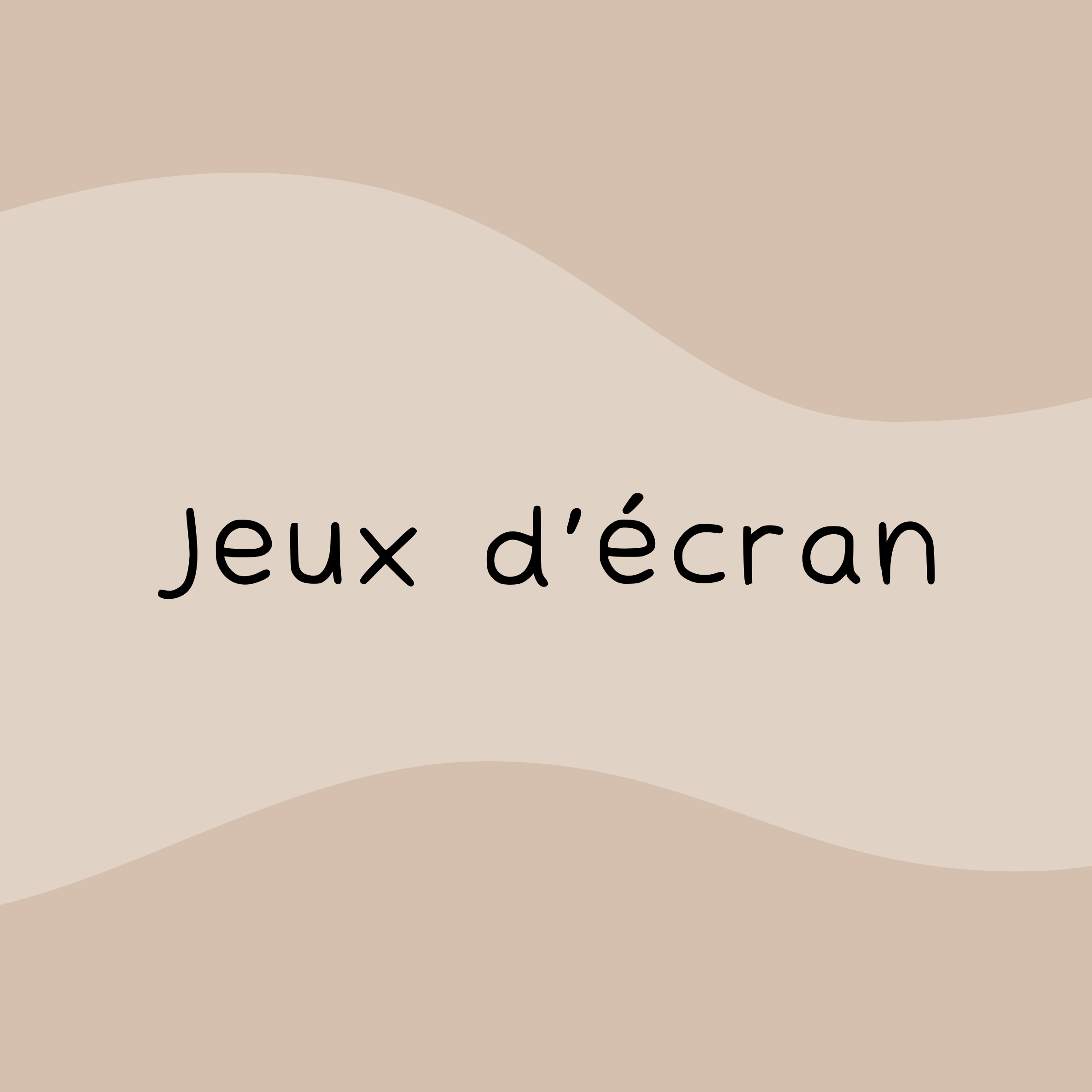 Jeux d'écran