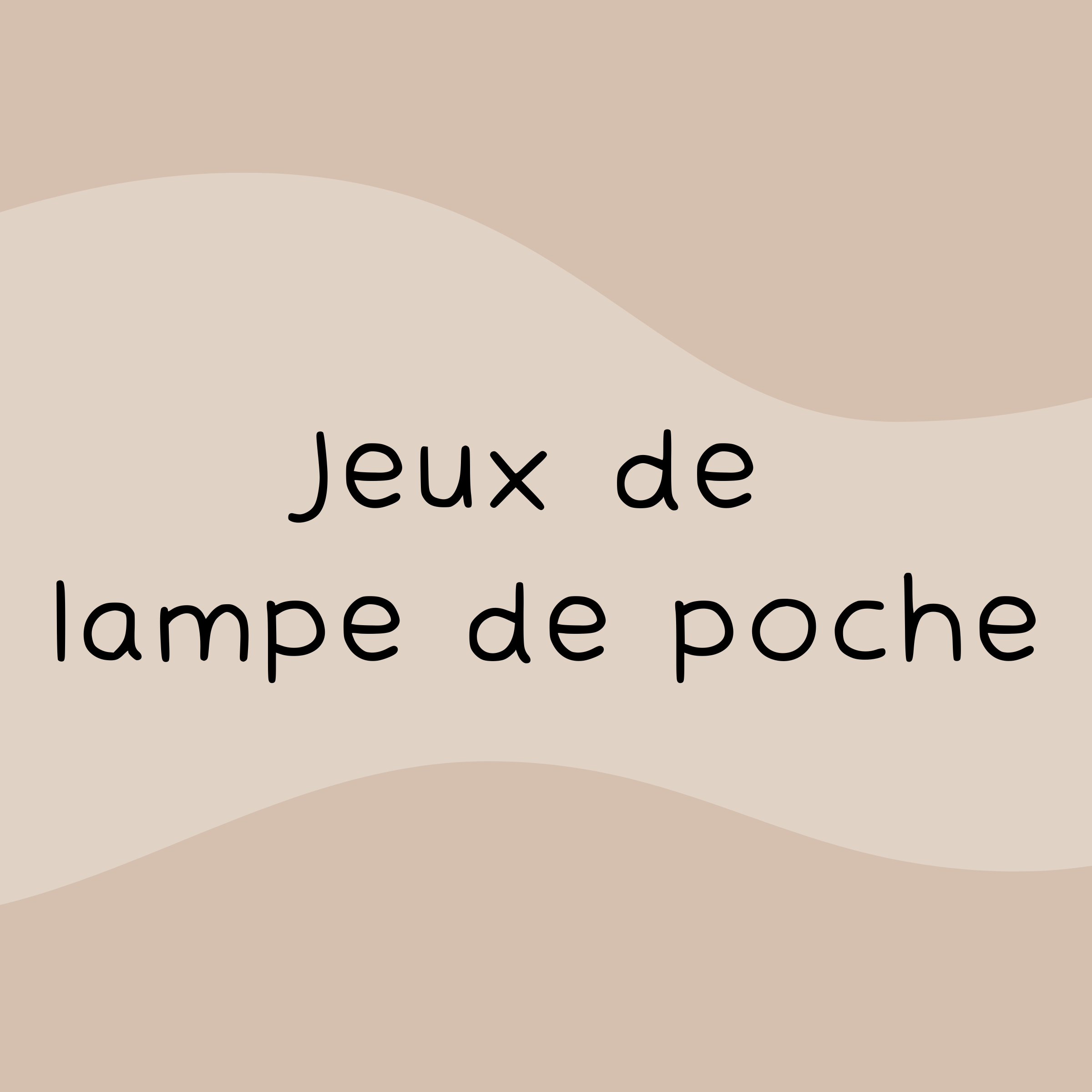 Jeu de lampe de poche