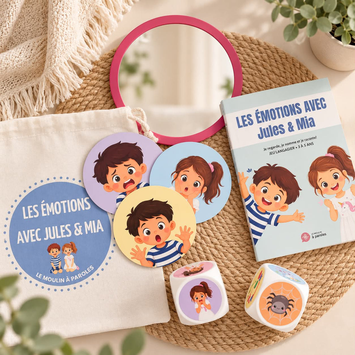 Les émotions avec Jules et Mia – Jeu éducatif de langage 3 à 5 ans