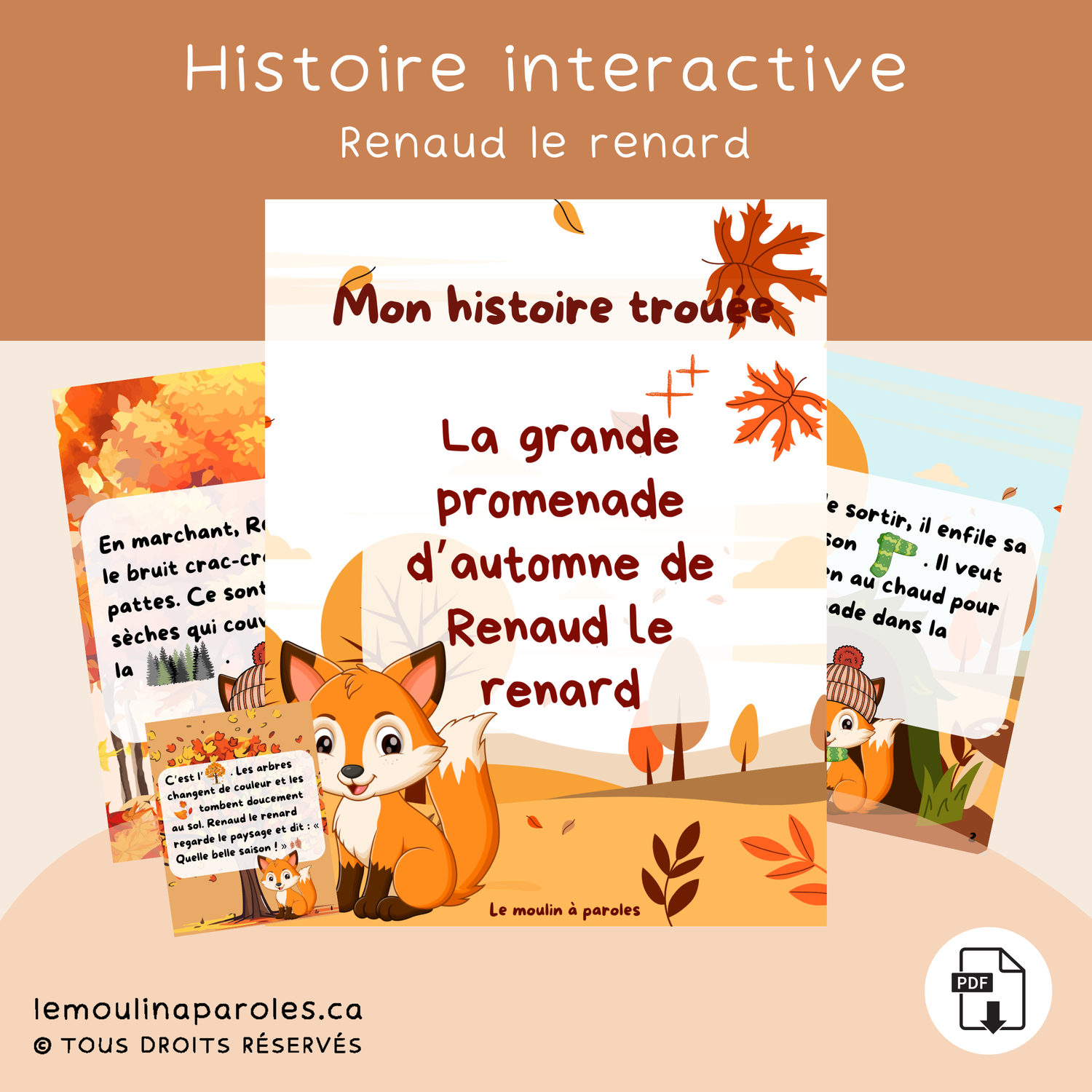 Mon histoire trouée - Renaud le renard