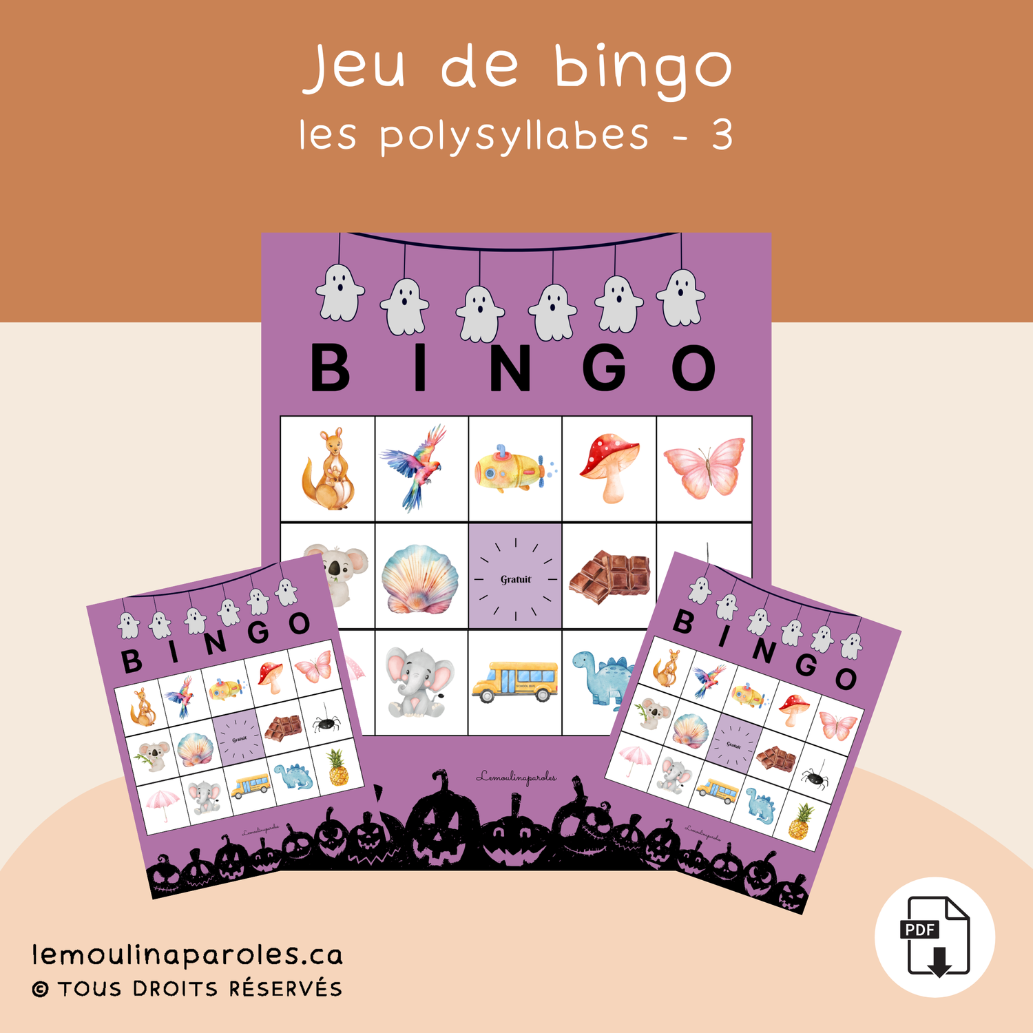 Bingo halloween - polysyllabes (3)