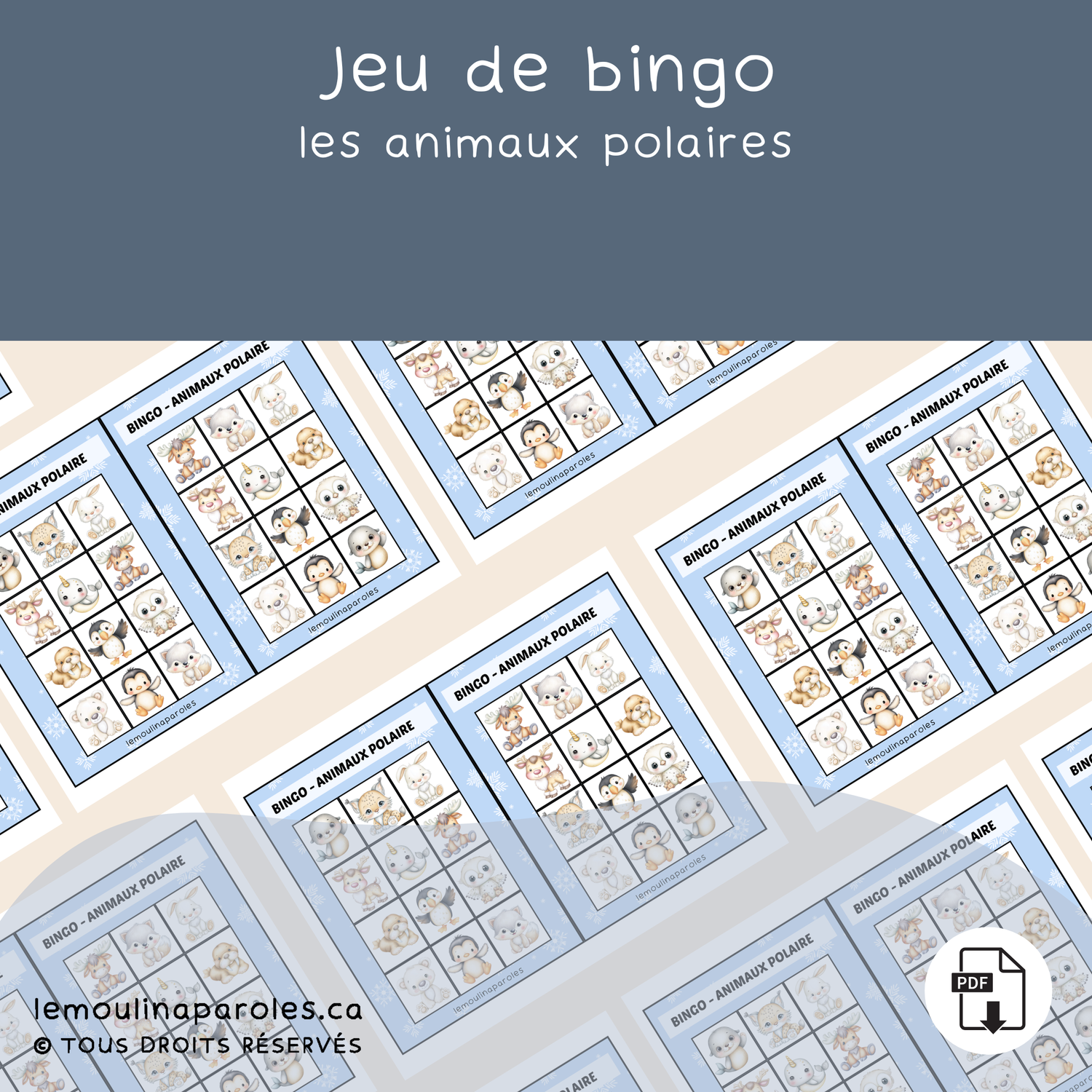 BINGO DES ANIMAUX POLAIRES