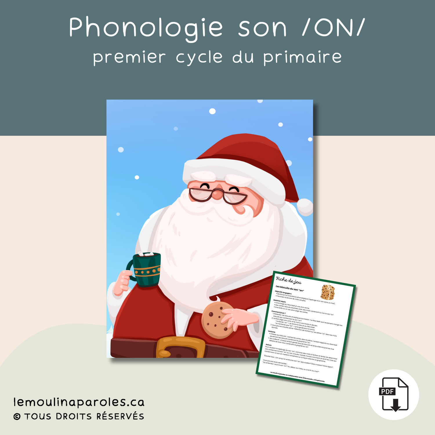 Les biscuits du son /ON/  - 1er cycle