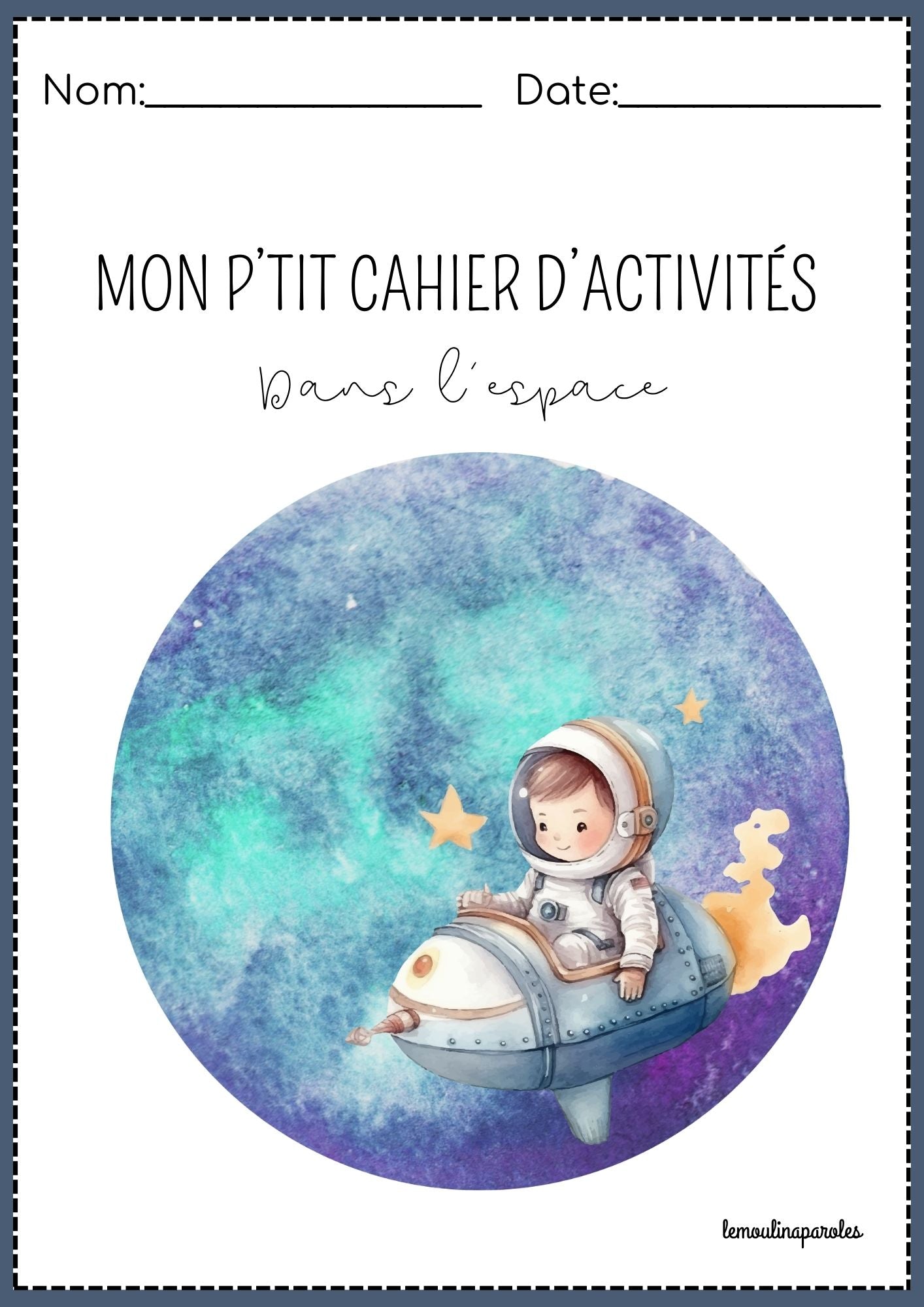 Cahier d'activités - dans l'espace