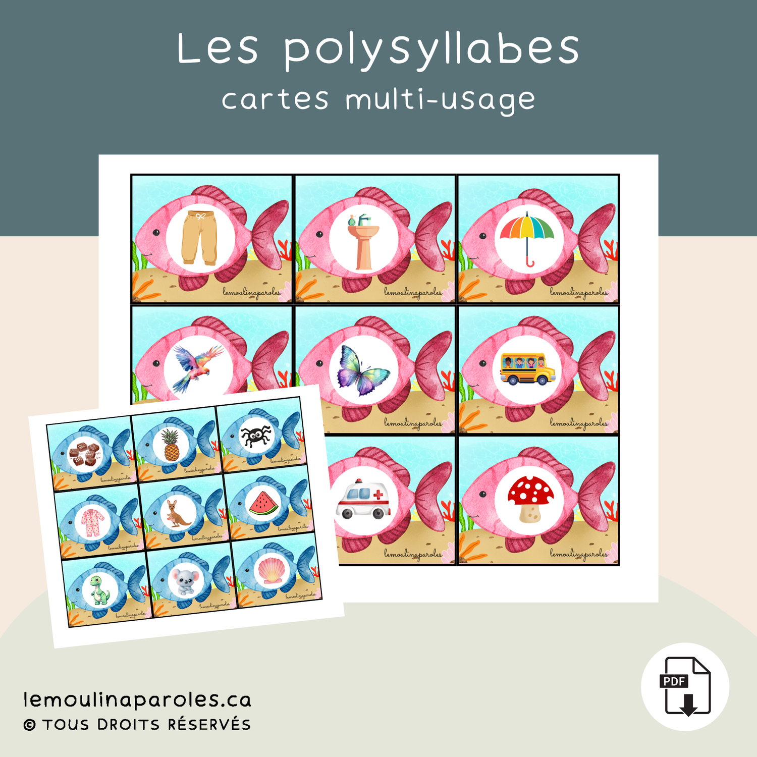 Les poissons polysyllabiques