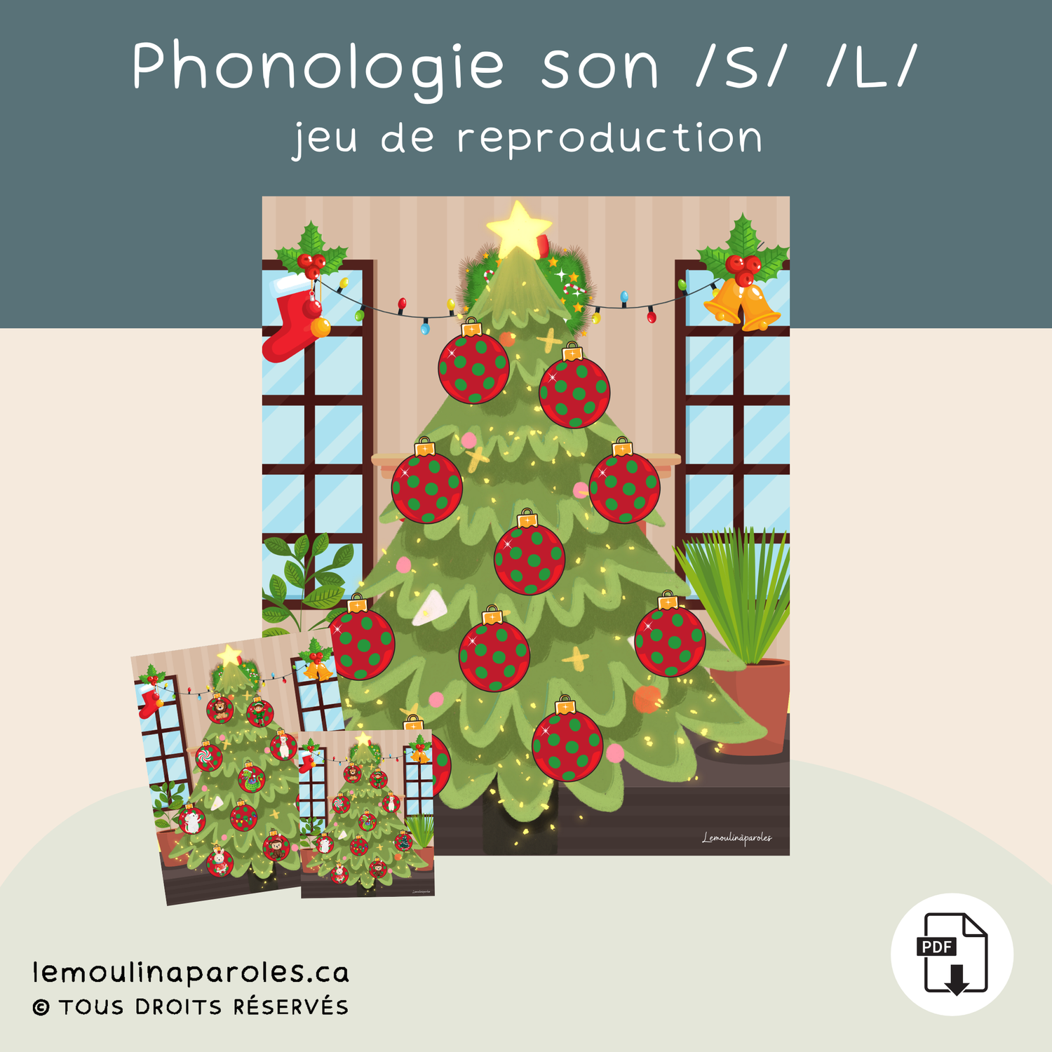 Le sapin des sons /S/ et /L/ en position initiale