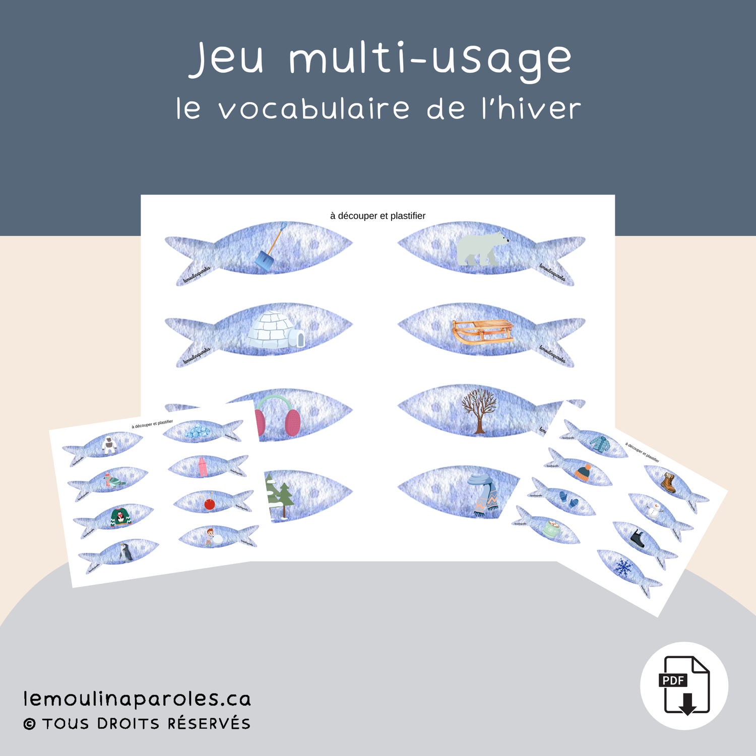 Vocabulaire - les poissons glacés