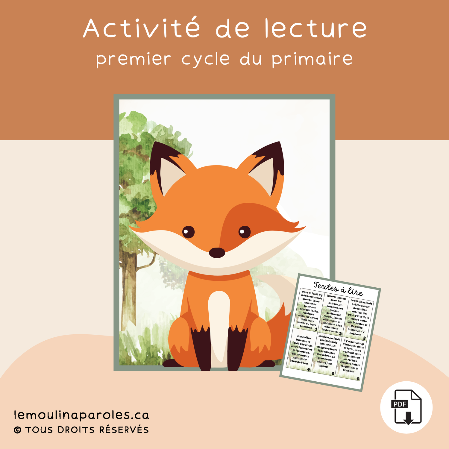 Le renard rusé- Trouver l'idée principale - 1er cycle