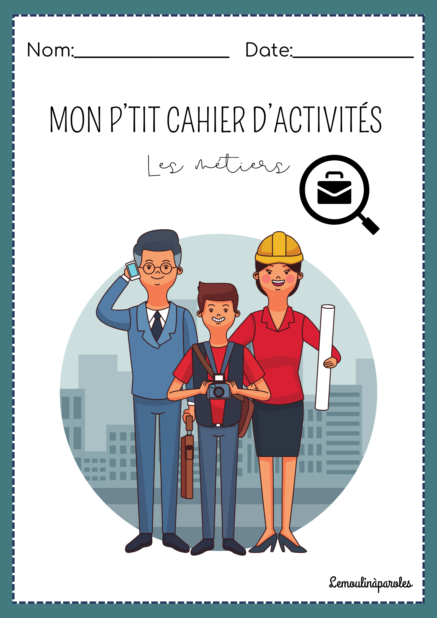 Cahier d'activités - les métiers