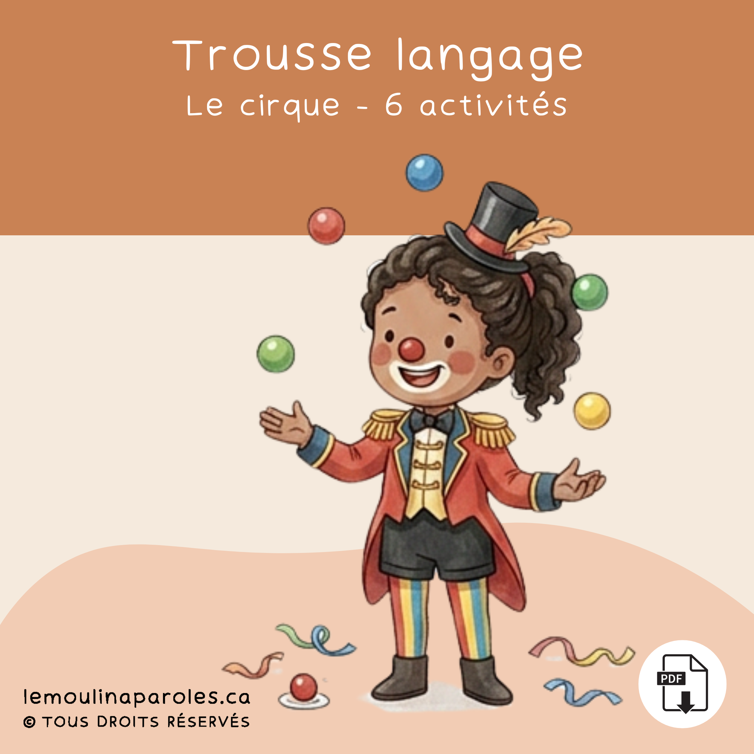 Trousse langage cirque jeux éducatifs enfant PDF