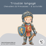 Jeux éducatifs château vocabulaire enfant préscolaire