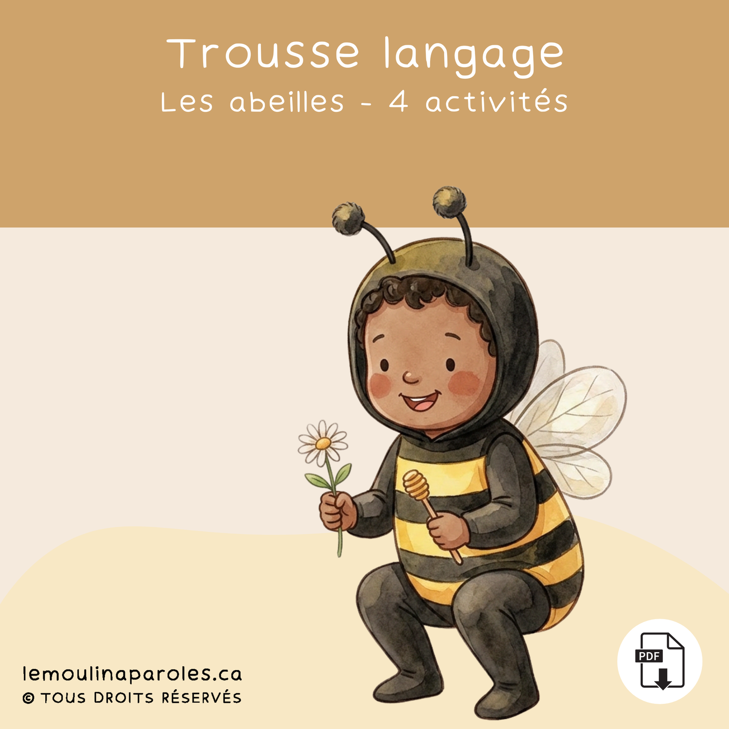 Trousse langage abeilles jeux éducatifs enfant PDF