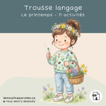 Trousse langage printemps jeux éducatifs enfant PDF