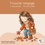 Trousse langage automne pour enfants avec activités éducatives imprimables