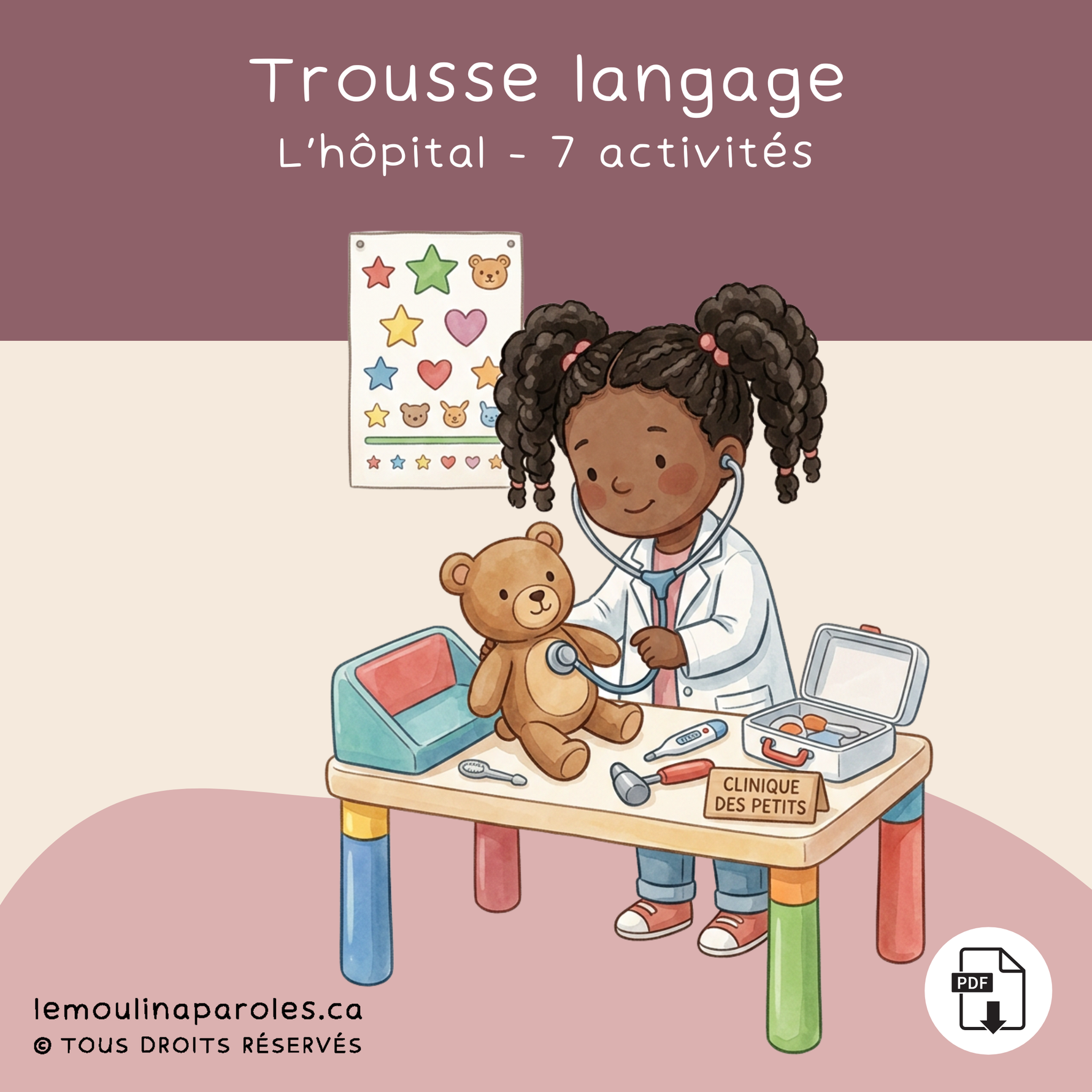 Activités langage médecin enfant