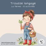 Trousse langage ferme jeux éducatifs enfant PDF