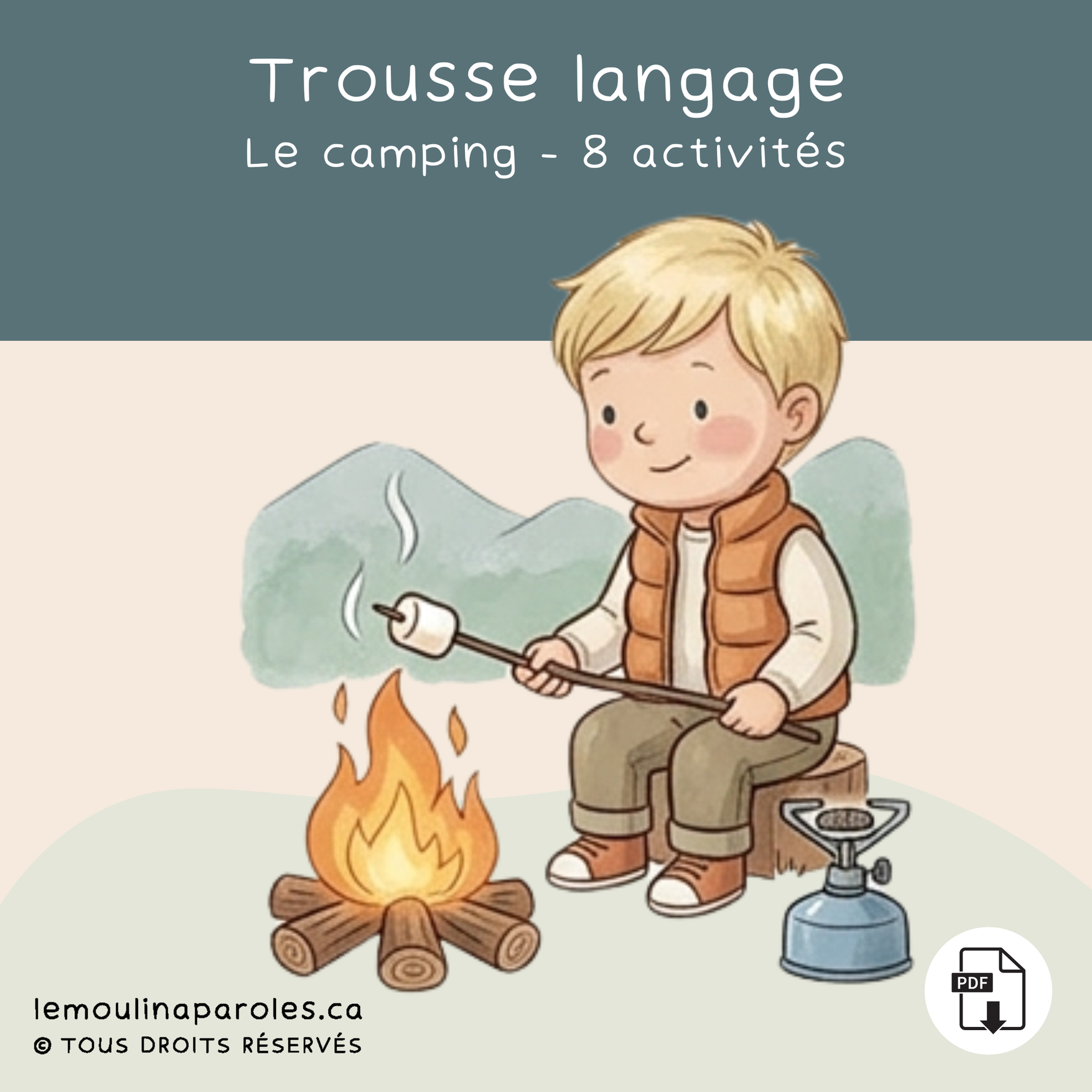 Trousse langage camping enfant PDF