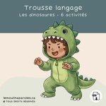 Activités préscolaire dinosaures langage