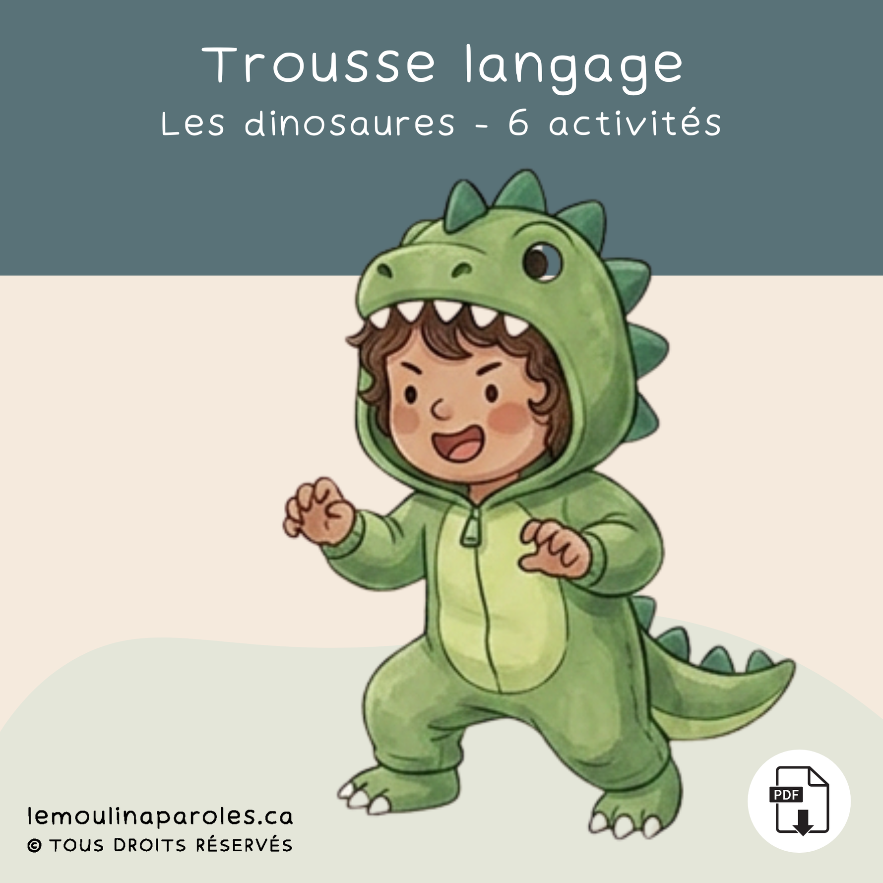 Activités préscolaire dinosaures langage