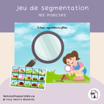 Ajoutez une activité ludique à vos interventions avec ce jeu éducatif de segmentation syllabique sur le thème des insectes. 