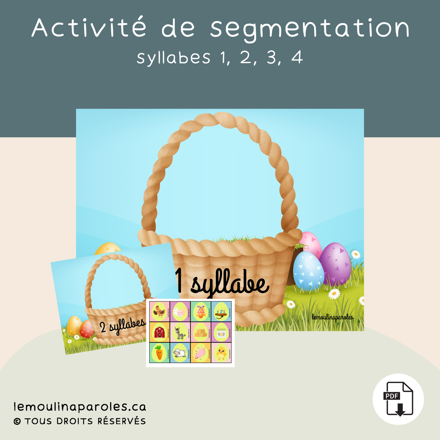 Les cocos de Pâques - segmentation