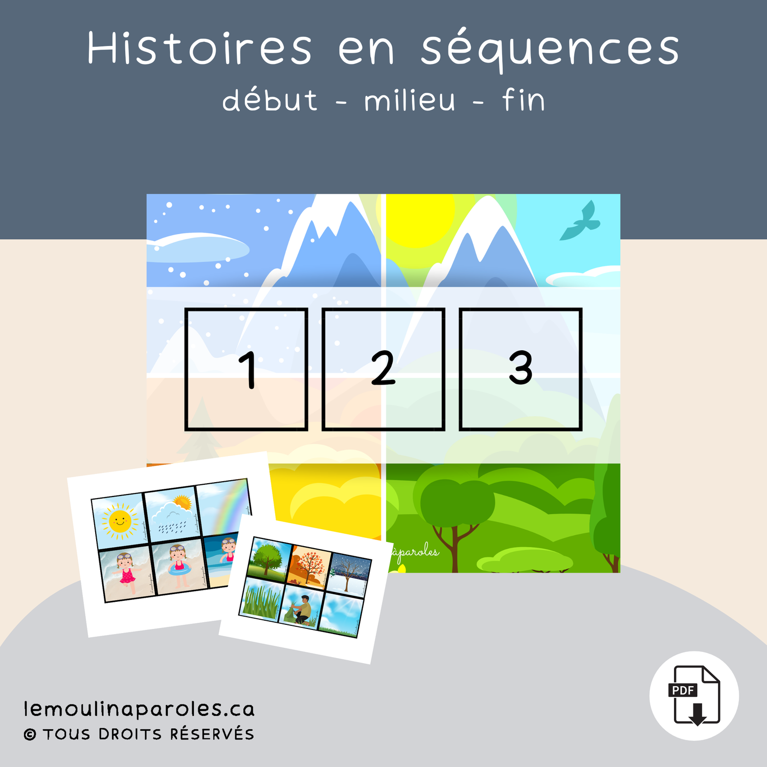 Histoires séquentielles - saisons