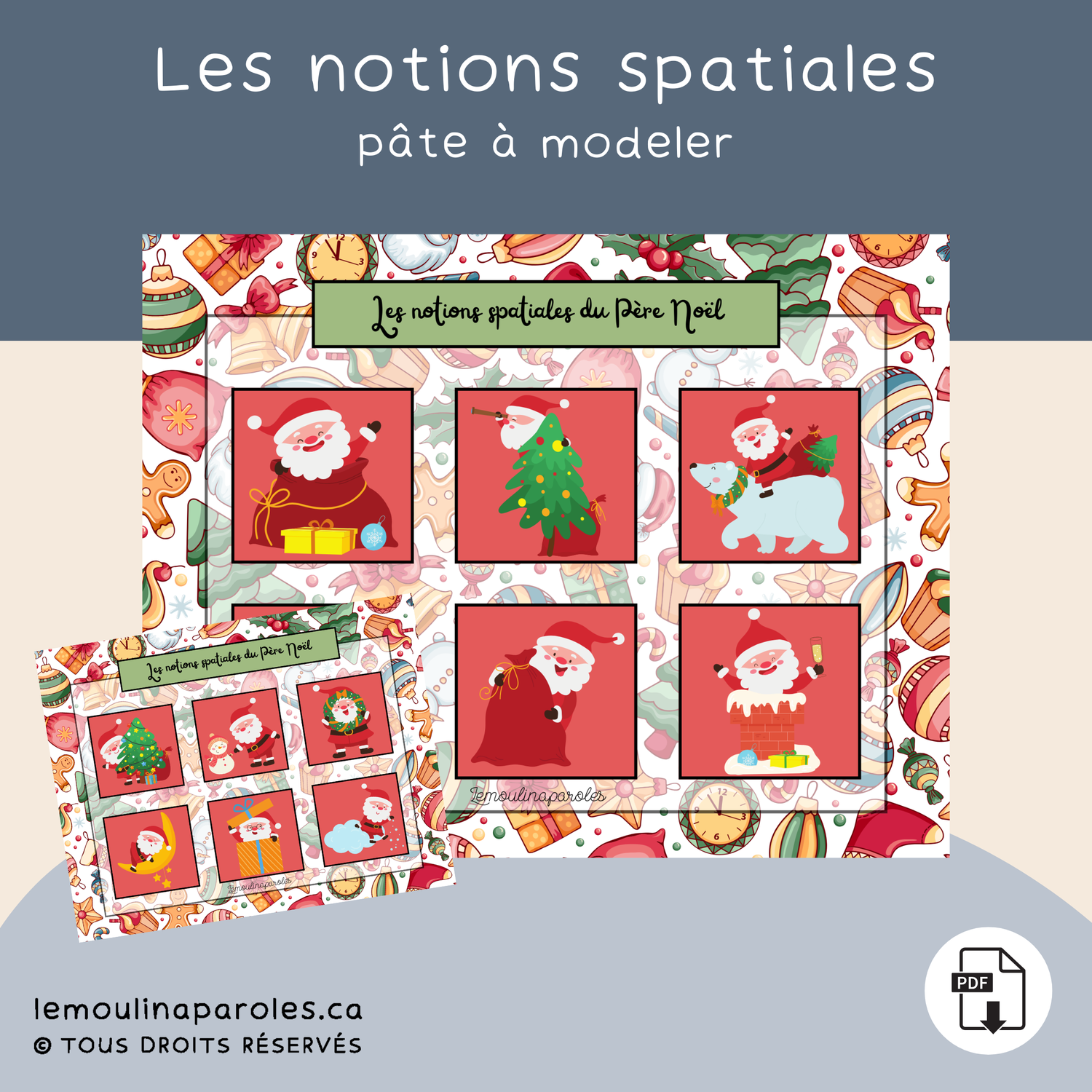 Notions spatiales du père Noël