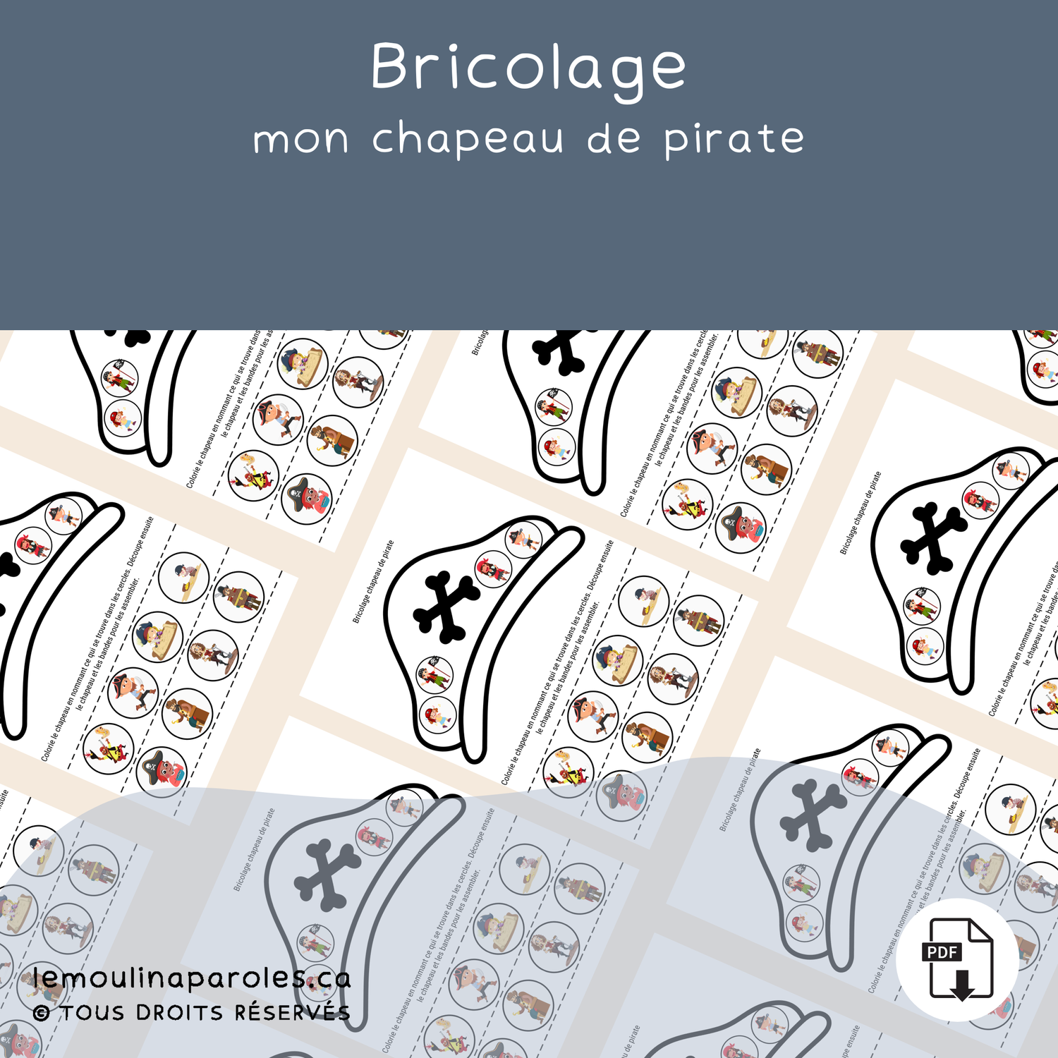 Bricolage mon chapeau de pirate