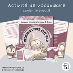 Cahier d’intervention en stimulation du langage pour enfants avec Polo le pingouin