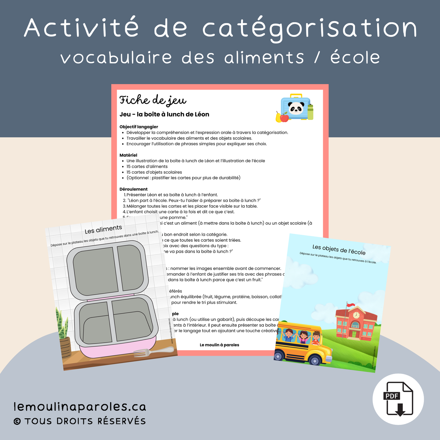 La boîte à lunch de Léon