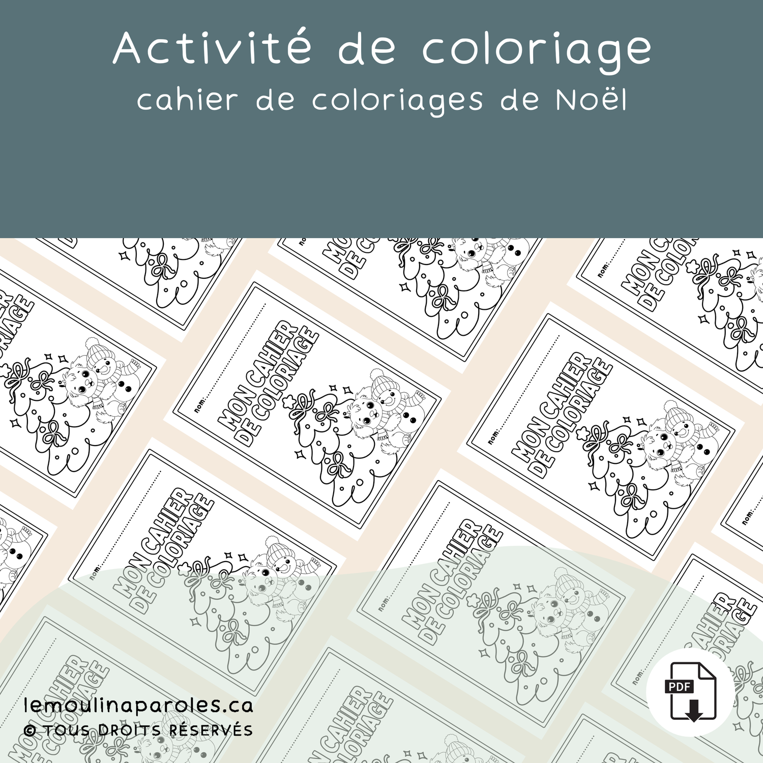 Cahier de coloriage - Noël