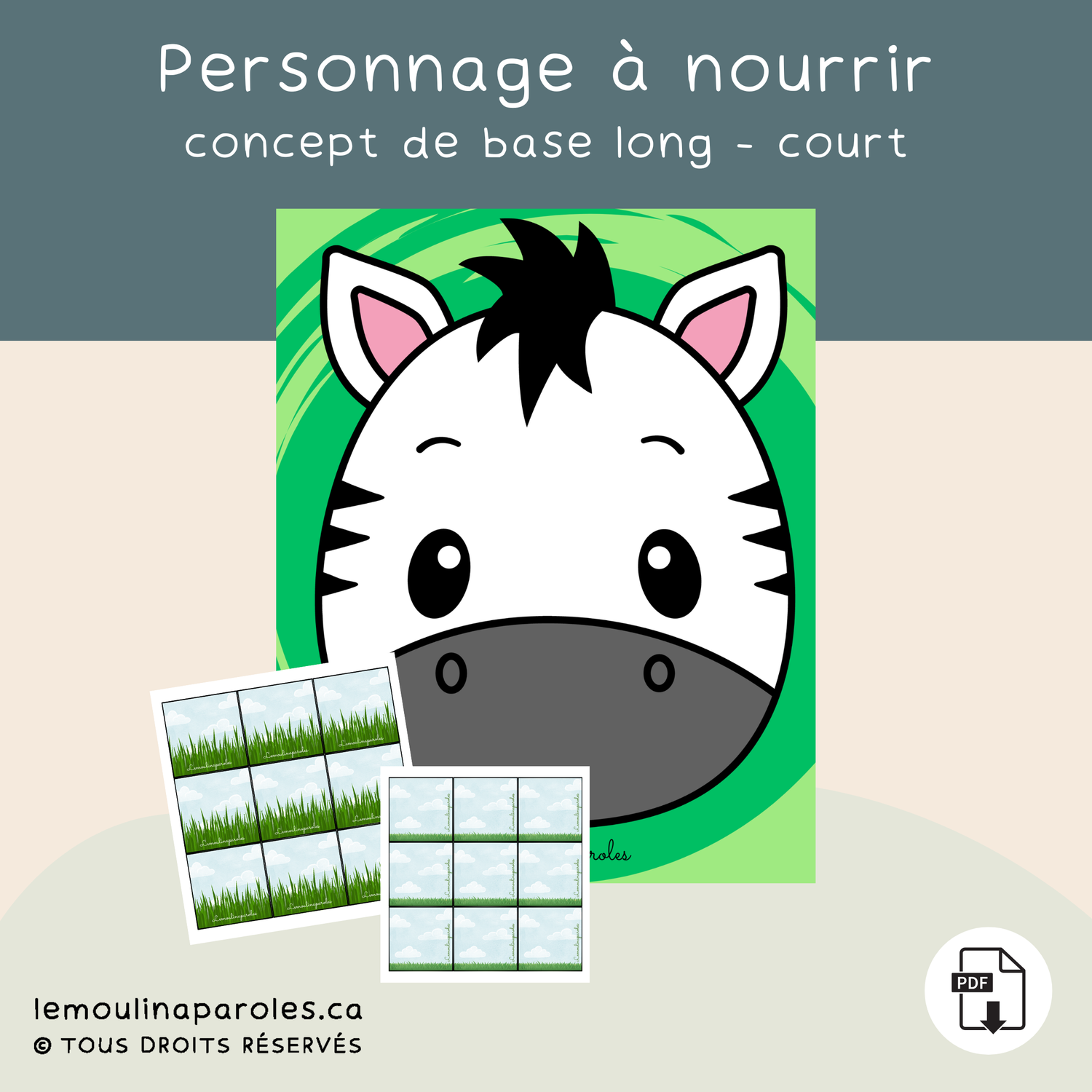 Zara le zèbre - long/court son Z