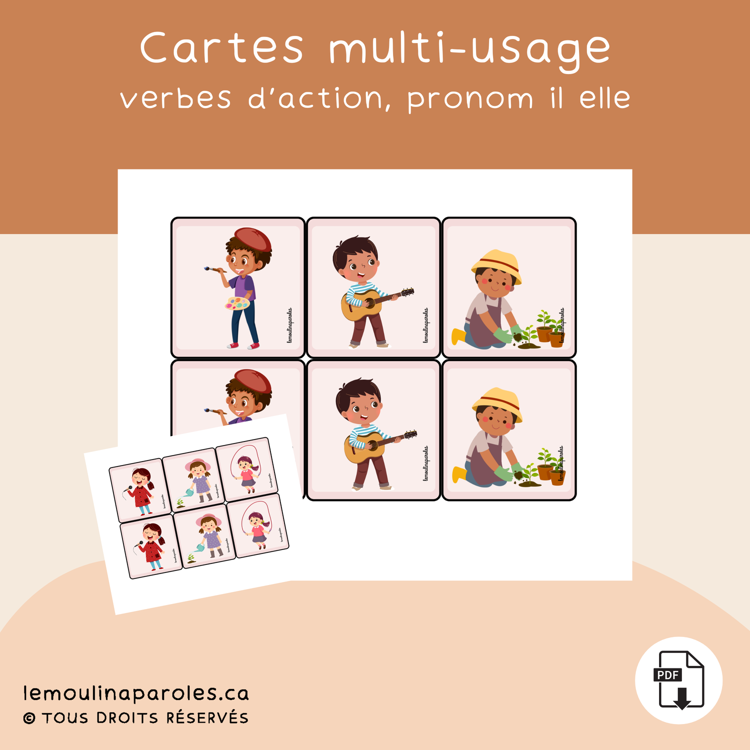 Jeu de mémoire - il / elle