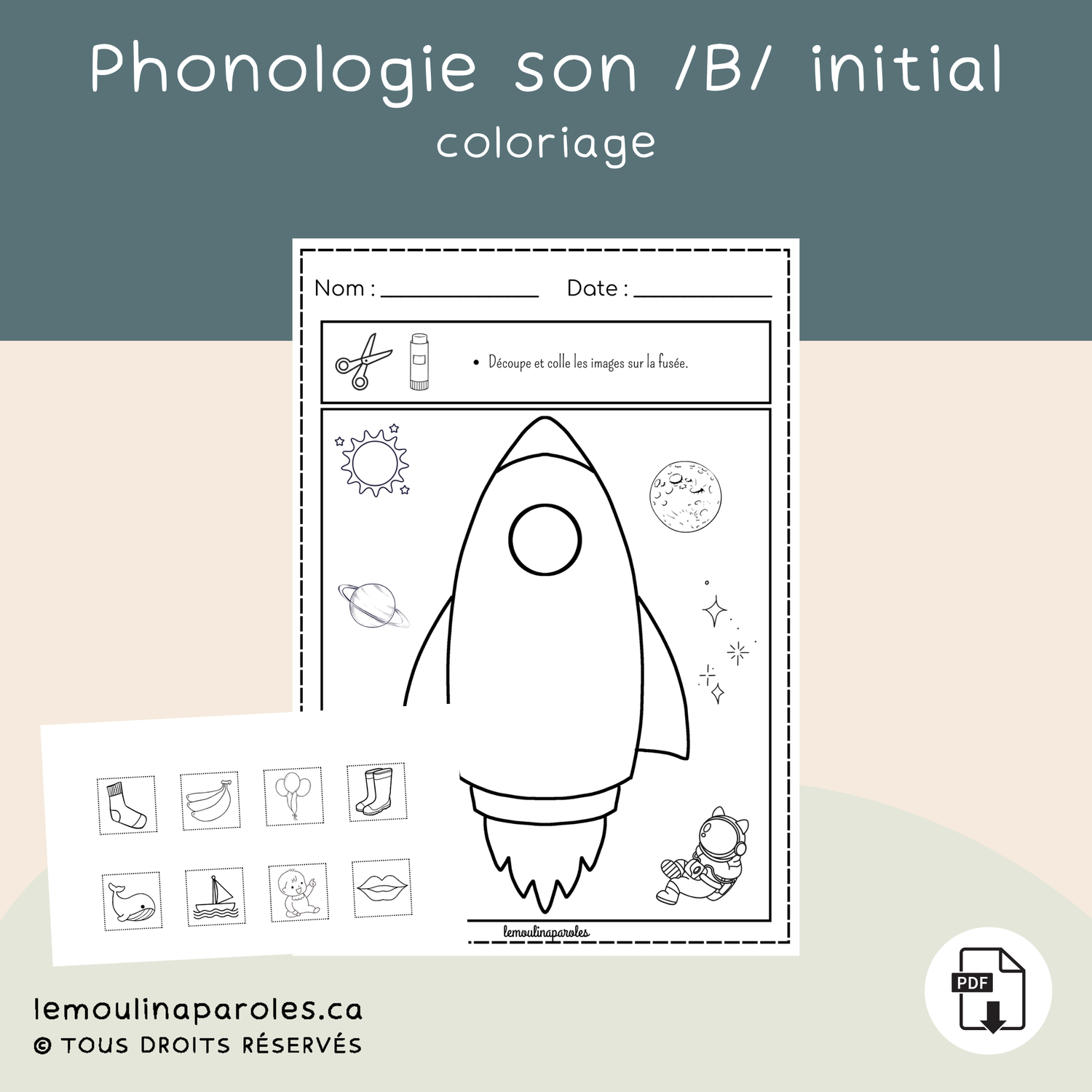 La fusée de Bob - son /B/ initial