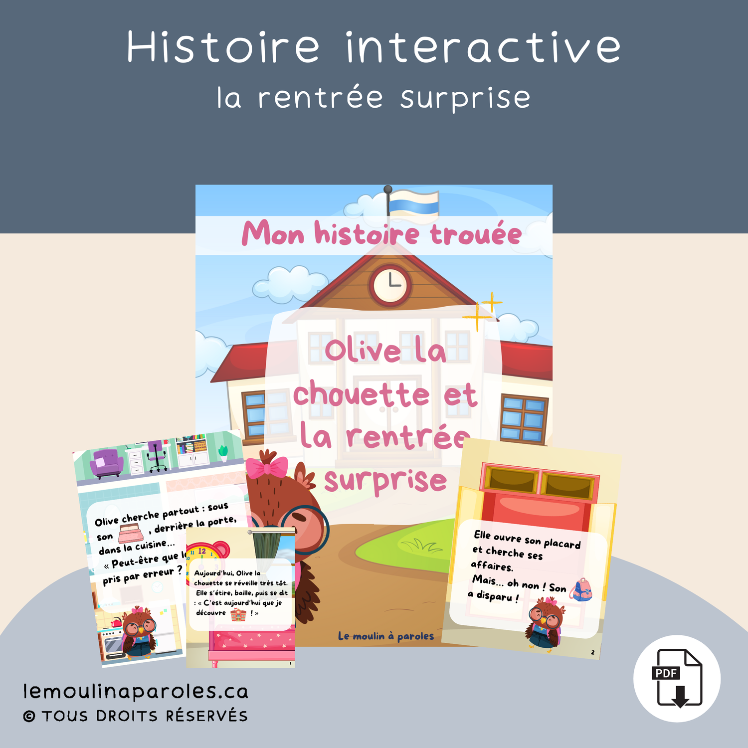 Histoire trouée - Olive et la rentrée surprise