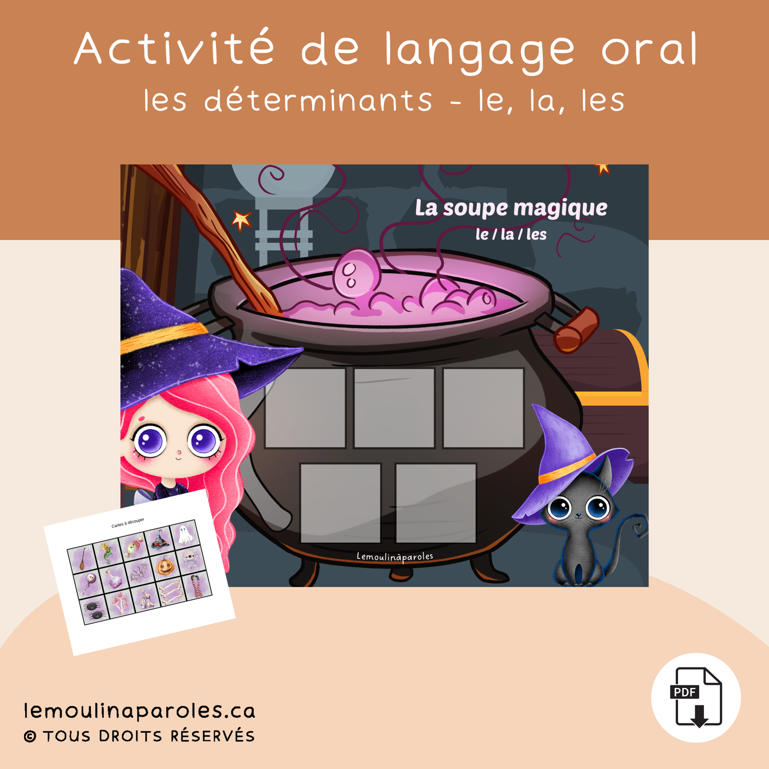 La soupe magique des déterminants LE/LA/LES