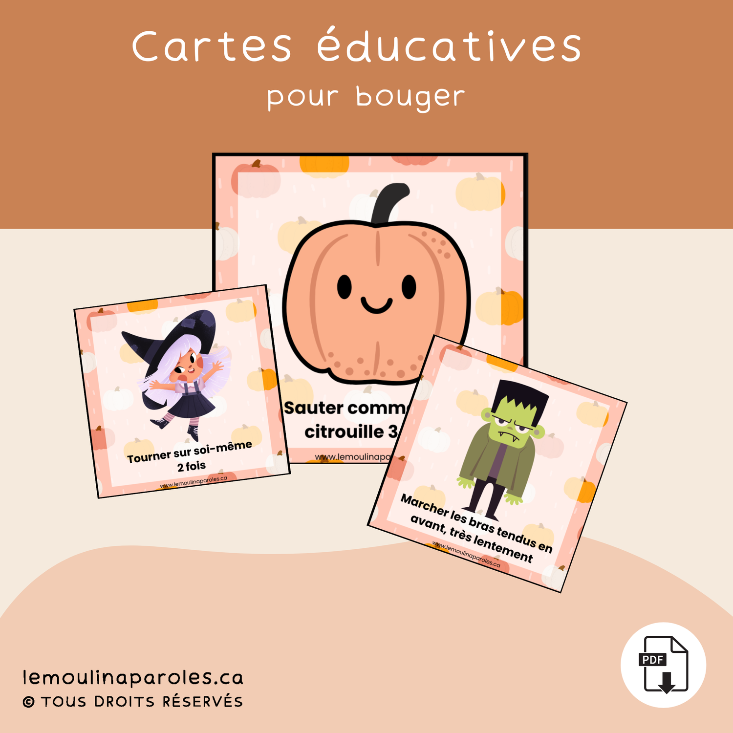 Les cartes de la potion magique d’Halloween - jeu moteur