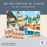 Trousse langage île des pirates pour enfants avec activités éducatives imprimables préscolaire