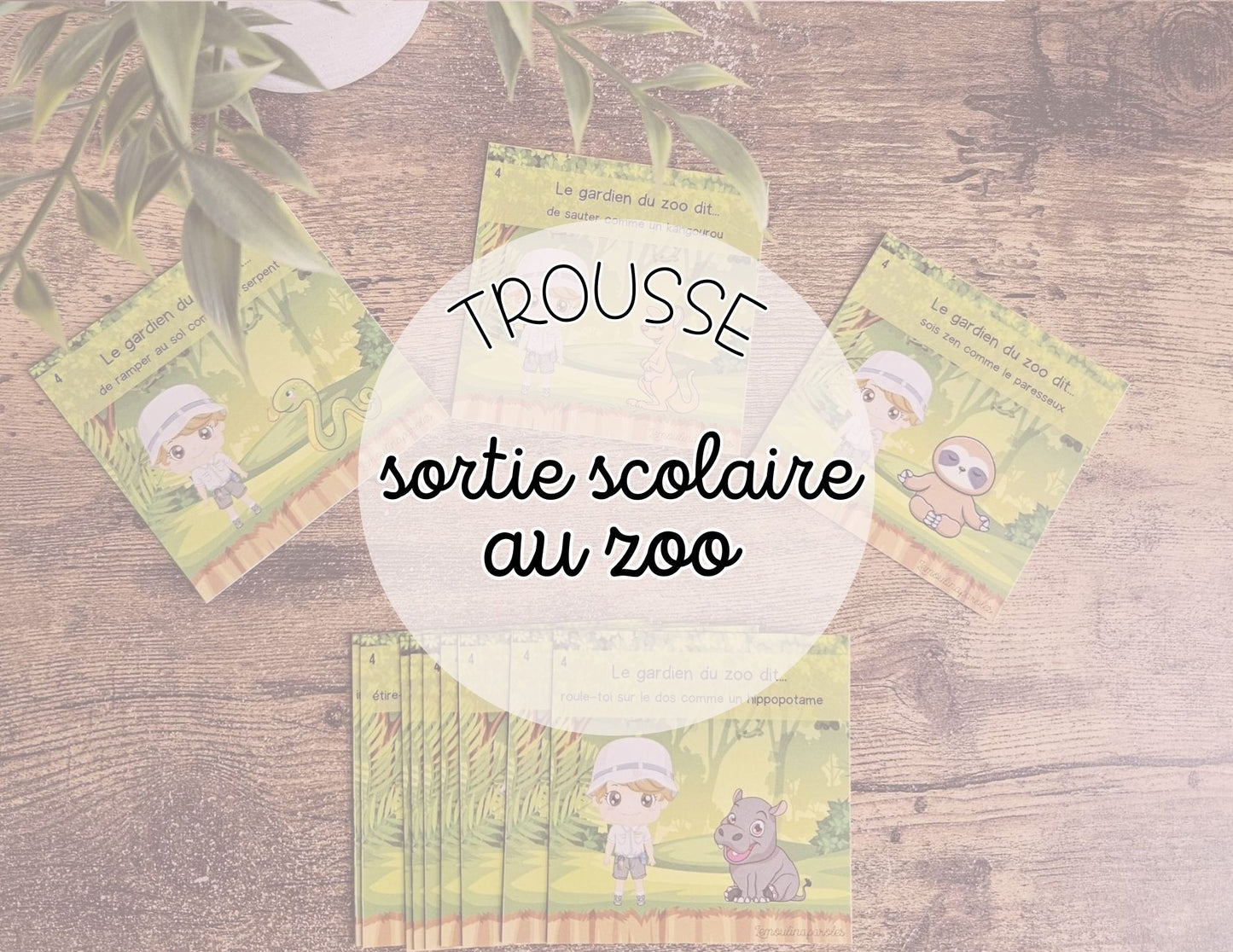 Sortie scolaire au zoo