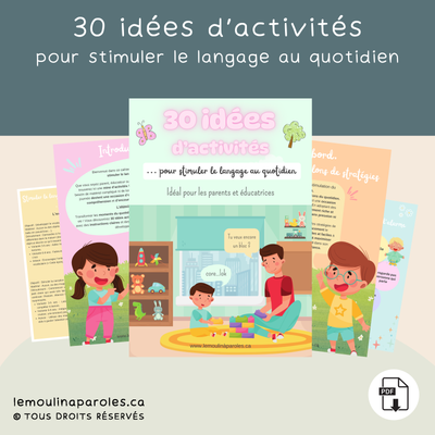 Stimuler le langage au quotidien - guide d'accompagnement