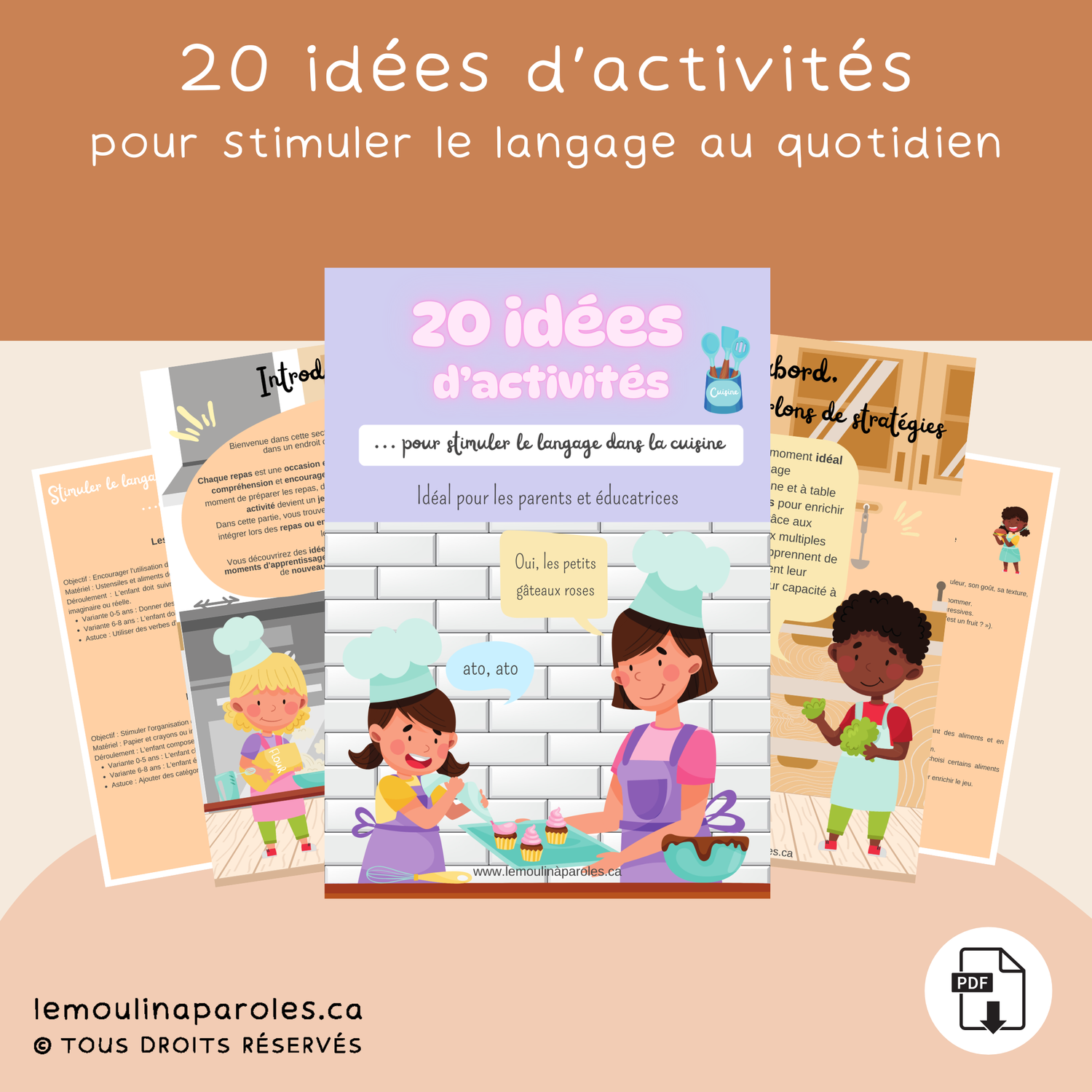 Stimuler le langage à l’heure des repas - guide d’accompagnement