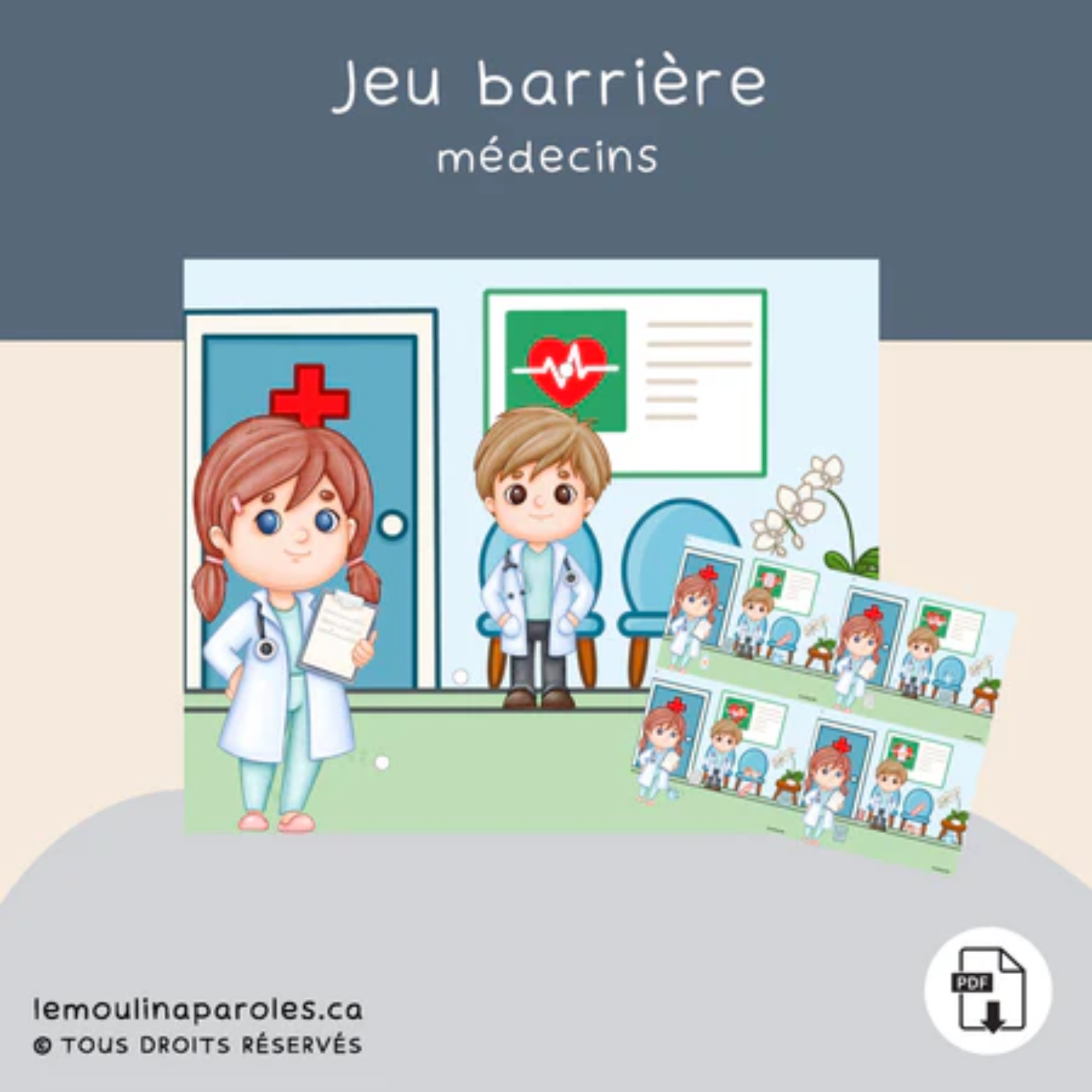 Activités langage médecin enfant
