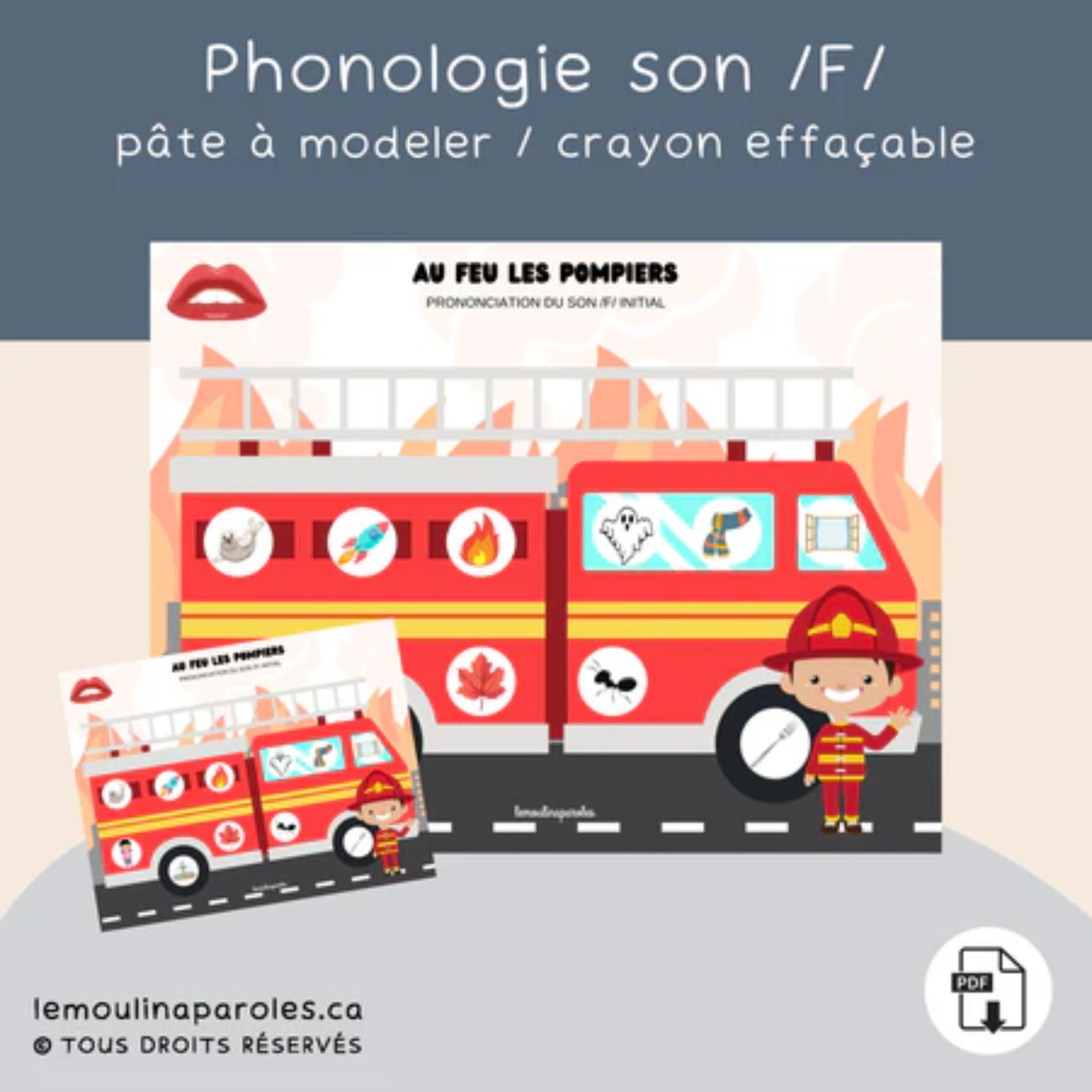 Trousse langage métiers pour enfants avec activités éducatives imprimables préscolaire