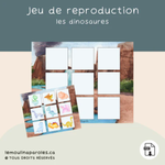 Activités préscolaire dinosaures langage
