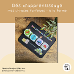 Mes phrases farfelues – Dés éducatifs pour travailler la structure de phrase | Orthophonie & Langage