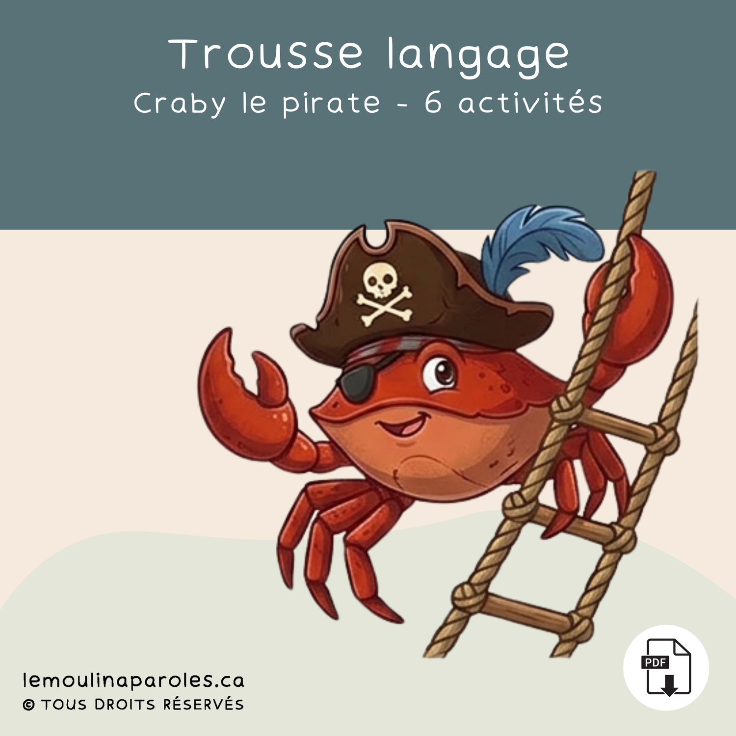 Trousse langage - Craby le crabe